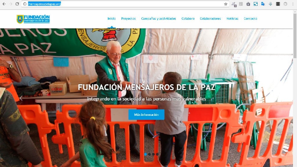 mensajerosdelapaz.org nuevo web de la Fundación Mensajeros de la Paz