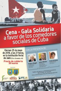 cartel Cena Solidaria 2018 en Jaén