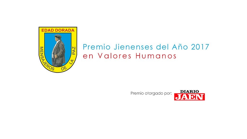 Edad Dorada premio Jienenses del Año 2017 en Valores Humanos